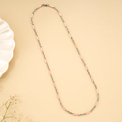 Premium Dual Tone Rose Gold Silver Chain