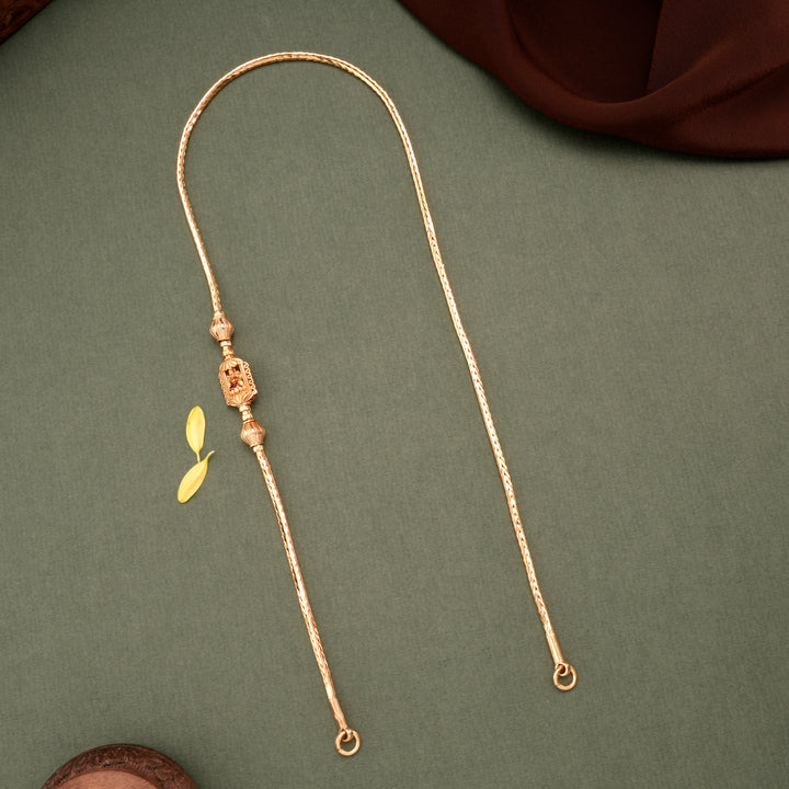 Golden Nagas Lakshmi Floral Mugappu Chain