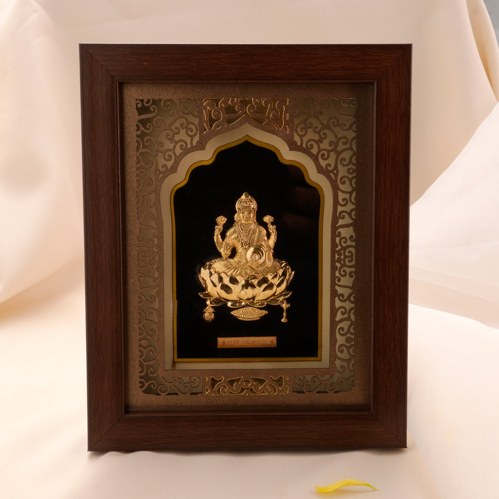 Blessing Shri Lakshmi Fine Gold Frame