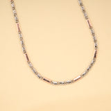 Elegant Bullet Link Rose Gold Silver Chain