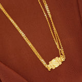 Premium Plain Triple Layer Gold Chain for Women