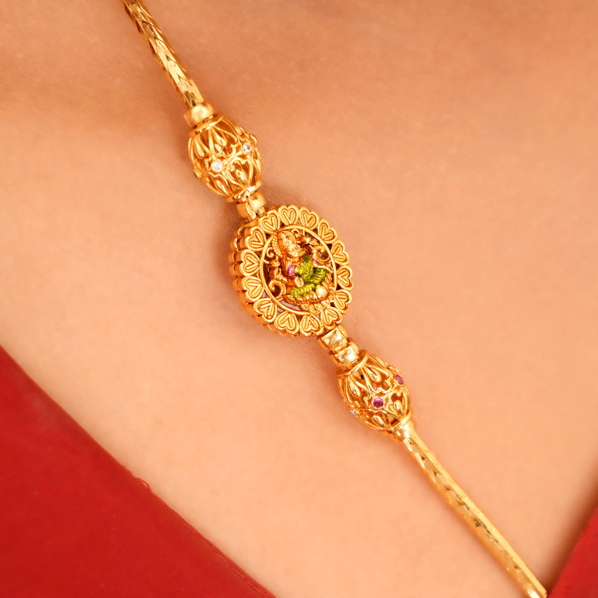 Golden Nagas Lakshmi Mugappu Chain