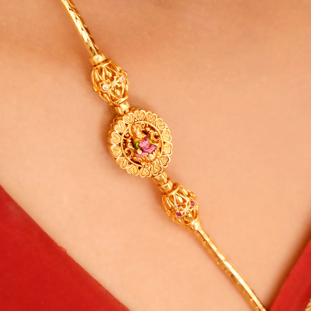 Golden Nagas Lakshmi Mugappu Chain