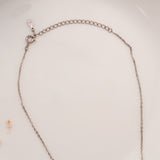 Black Rope Design Silver Chain