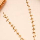 Lord Vinayagar Pendant with Golden Drops Necklace Set