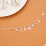 Peppa Pig Enamel Silver Kids Bracelet