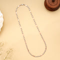 Elegant Bullet Link Rose Gold Silver Chain
