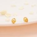 Mini Swirl Gold Studs