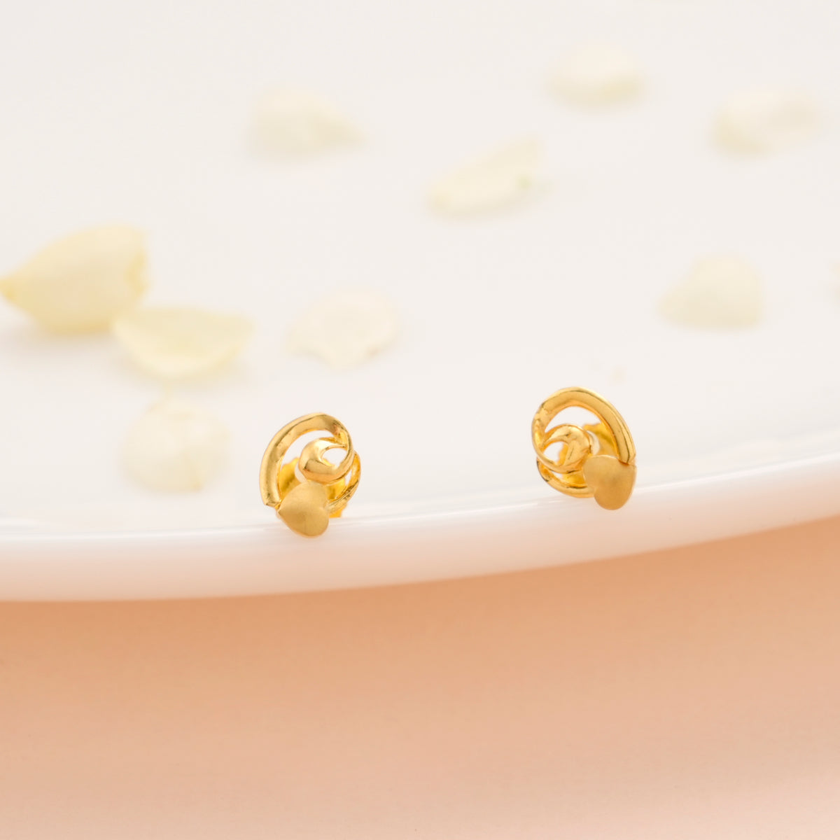 Mini Swirl Gold Studs