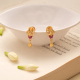 Delicate Leaf Design Golden Earring