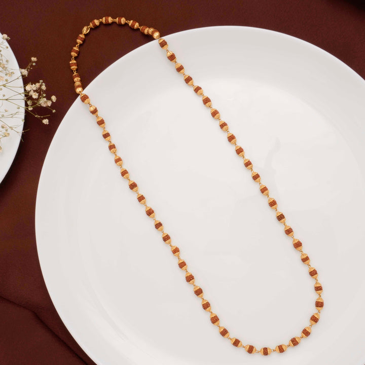 Divine Rudraksha Gold Malai for Men