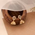 Eternal Blossom Silver Golden Jhumkas