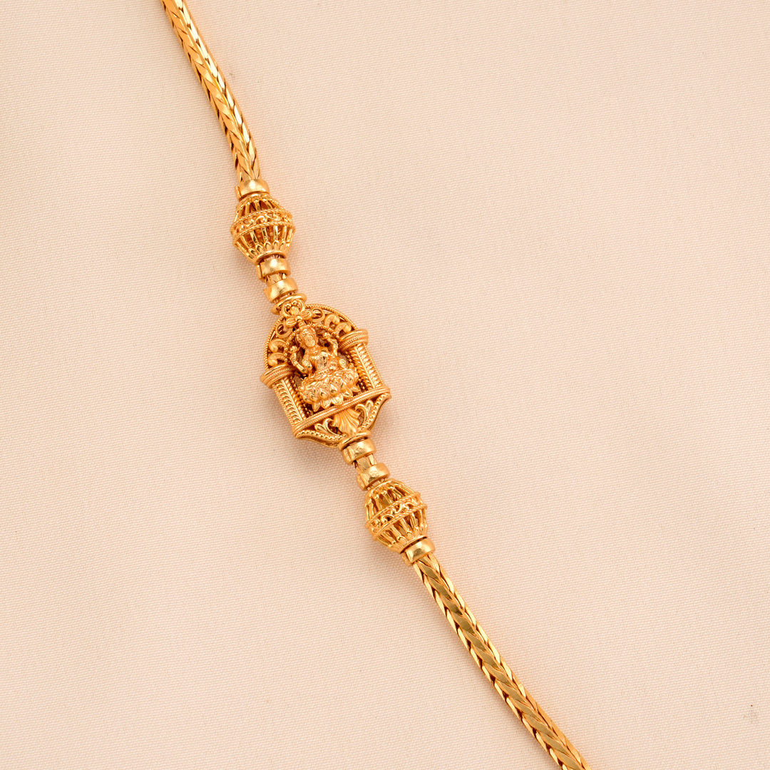 Nagas Temple Style Silver Mugappu Chain