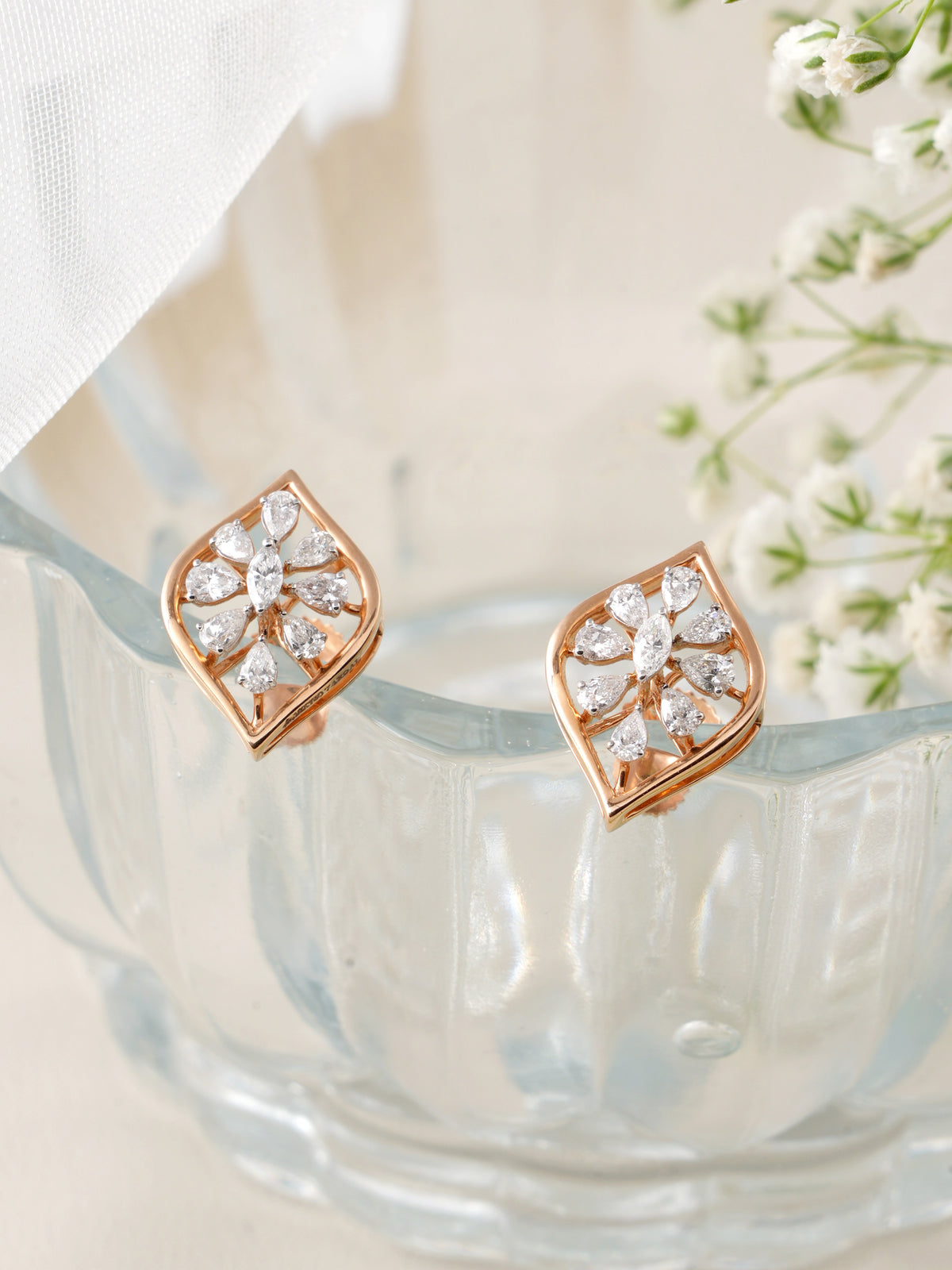 Nathali Style Diamond Earrings