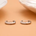 Minimal Spark Silver Hoops