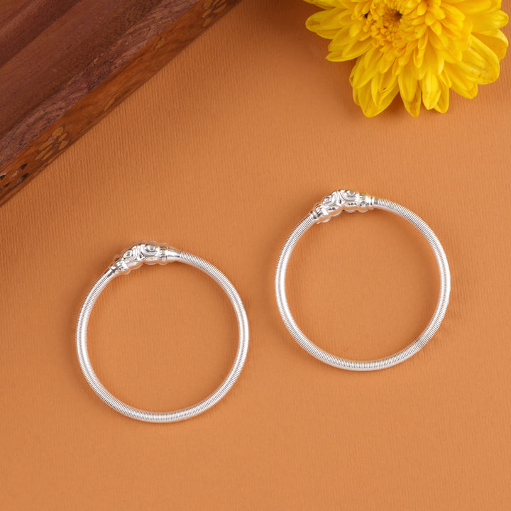 Classic Yazhi Silver Baby Bangle