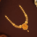 Temple Inspired Meenakshi Amman Gold Necklace