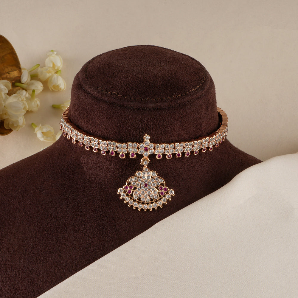 White Stones Ruby Pendant Attikai