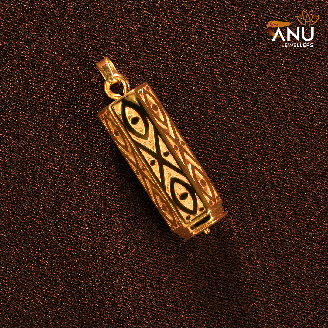 Customized Designer Capsule Gold Pendant