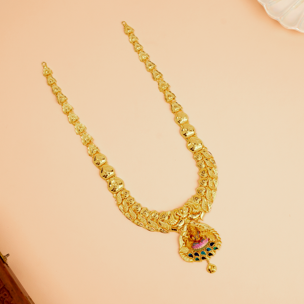 Divine Lakshmi Nagas Peacock Gold Haram