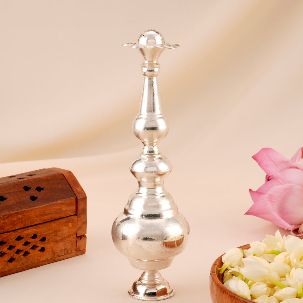Elegant Silver Rose Water Sprinkler
