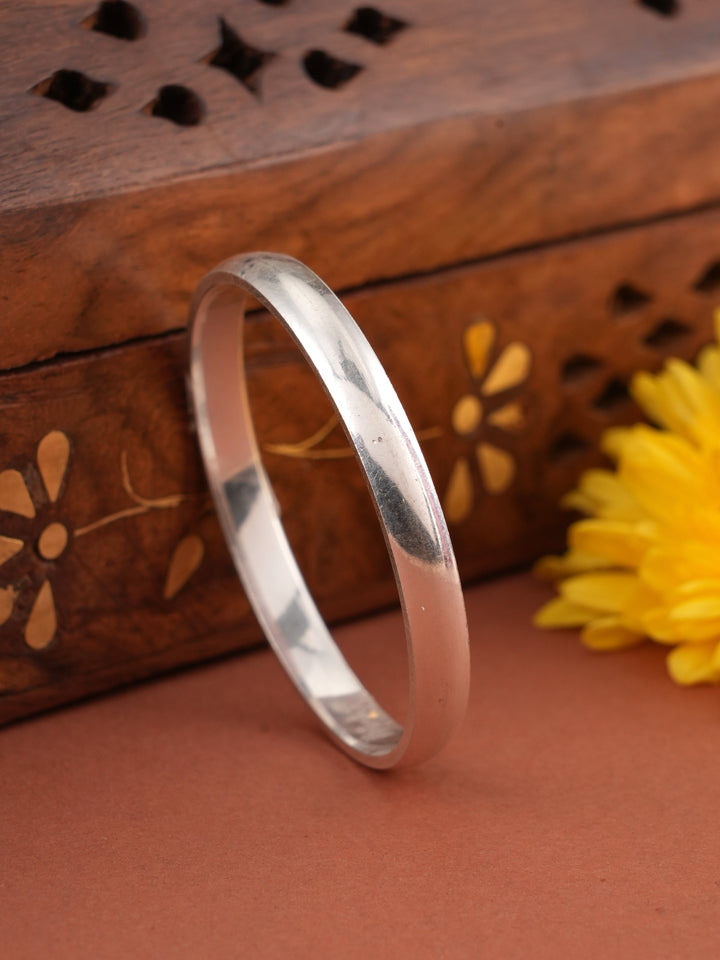 Classic Plain Silver Kada for Toddler