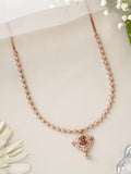 Lakshmi Pendant with Diamond Necklace