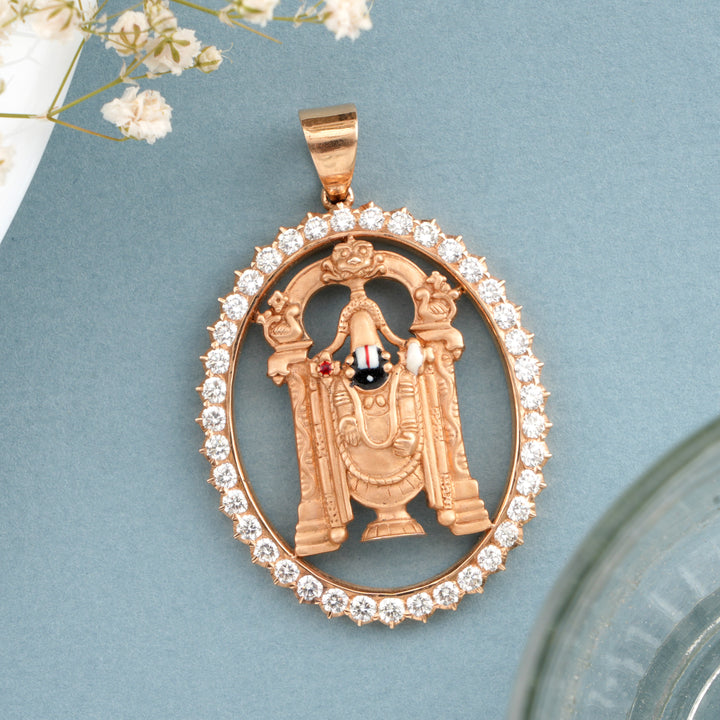 Traditional Venkateswara Diamond Pendant
