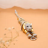 Trendy Jaguar Silver Gold Plated Bracelet
