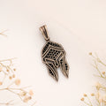 Gladiator Mask Design Silver Pendant
