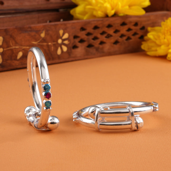Smooth Finish Silver Baby Kada