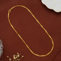 Elegant Pattern Gold Link Minimal Chain