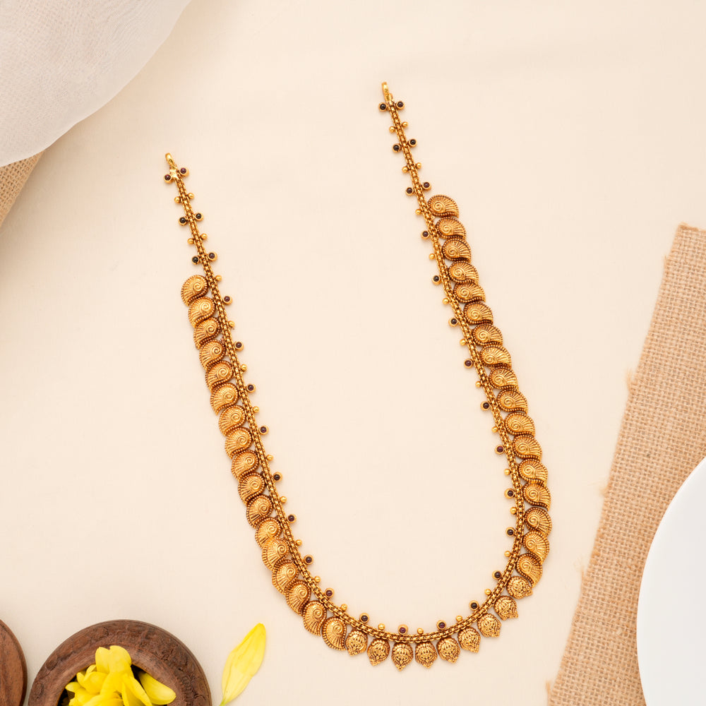 Elegant Mango Design Gold Plated Haram