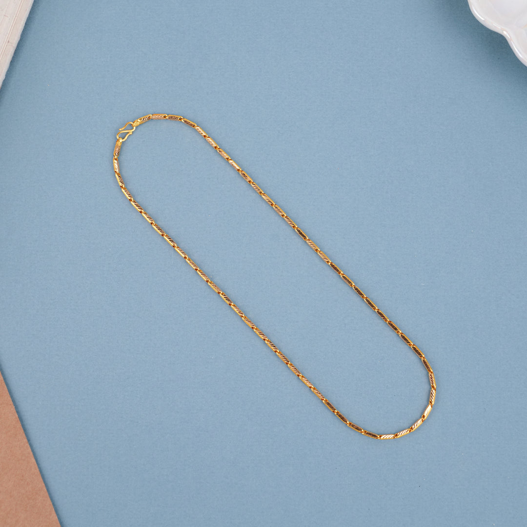 Modern Minimalist Pattern Gold Chain