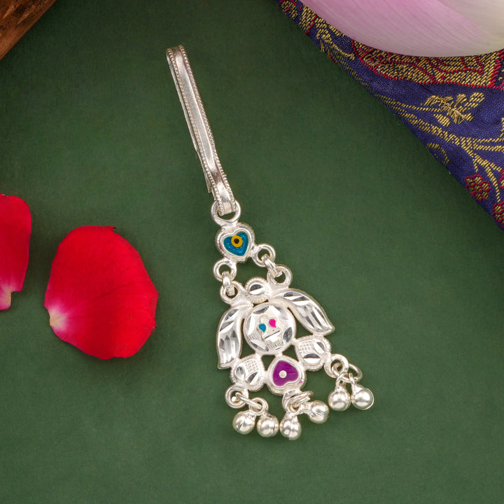 Grace Petal Silver Keychain