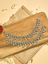 Vintage Emerald & Ruby Charm Anklets