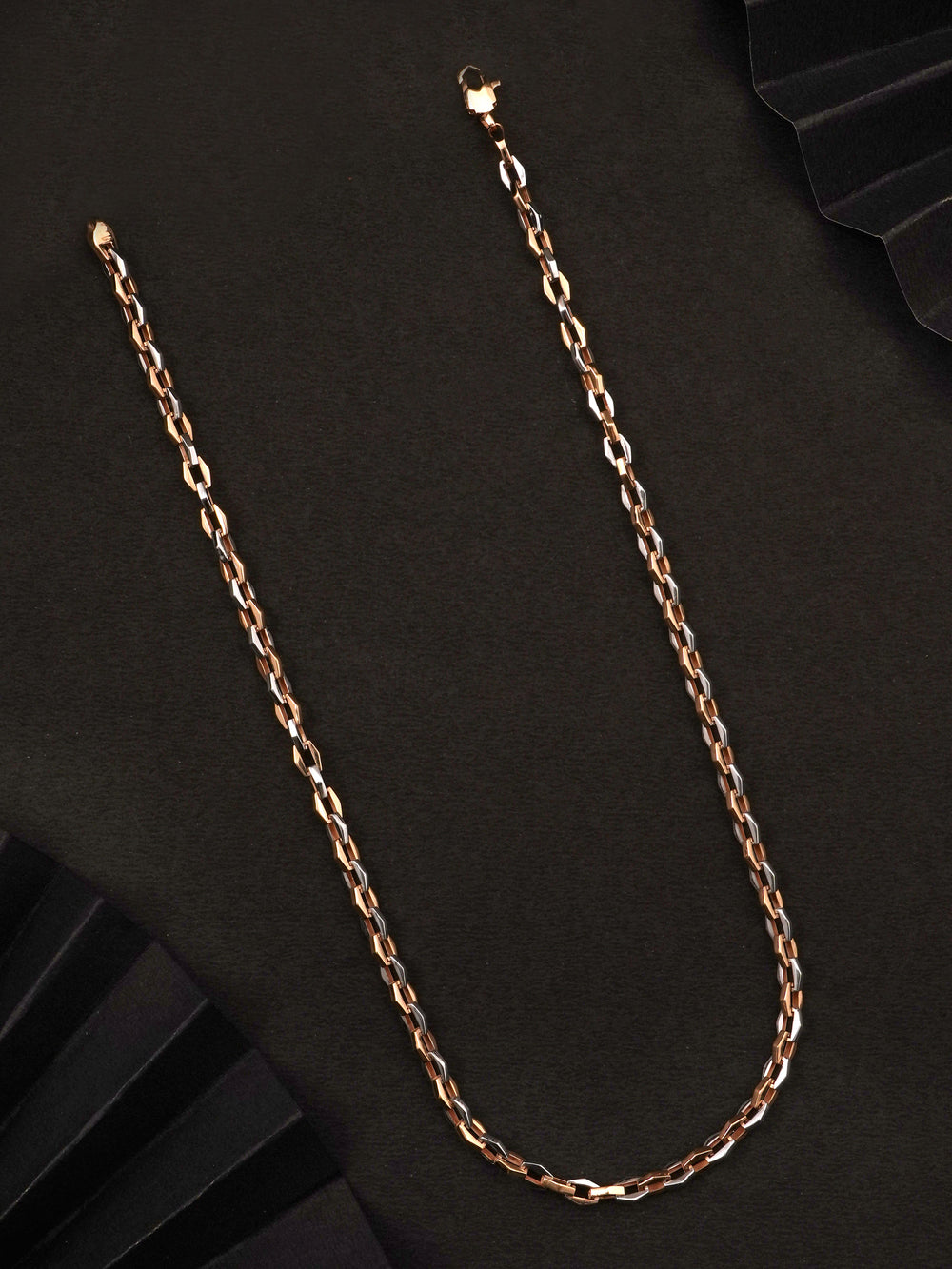 Cable link Rose Gold Men Chain