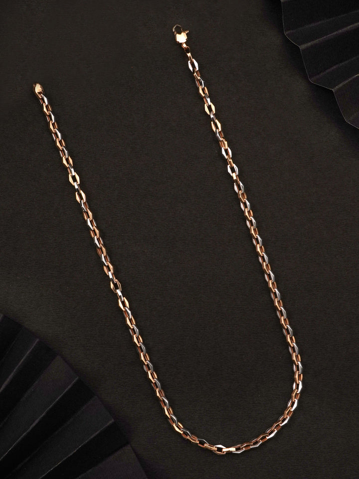 Cable link Rose Gold Men Chain