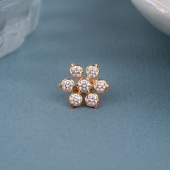 Shining Snowflake Design Diamond Mugappu
