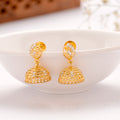 Traditional Bell Shape Gold Plated Jhumkas