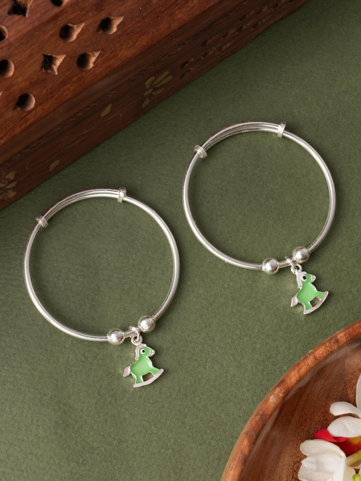 Wooden Horse Charm Bangles