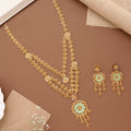 Golden Double Layer Heart Turkey Necklace Set