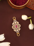 Traditional Ruby with White Stone Mugappu
