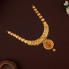 Goddess Madurai Meenakshi Amman  Blossom Gold Necklace