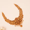 Antique Temple Gaja Lakshmi Gold Necklace