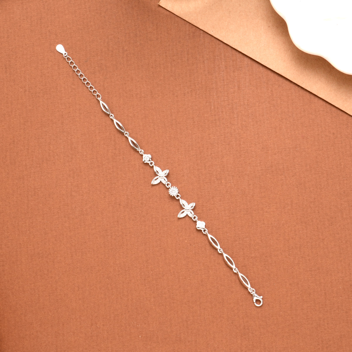 Cute Dual Butterfly Silver Women’s Bracelet