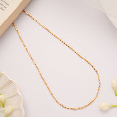 Minimal Wheat Design Link Golden Chain