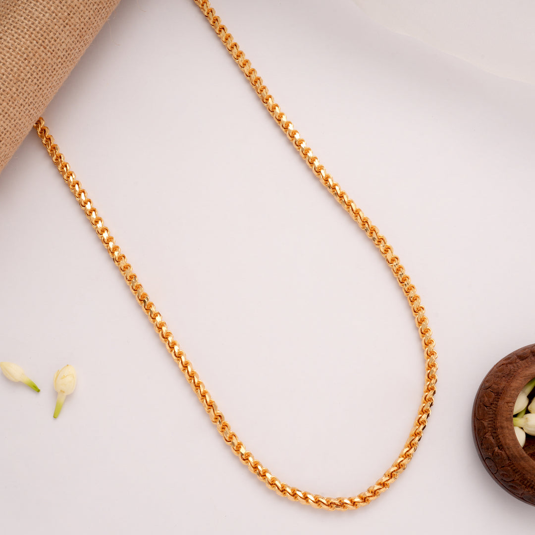 Bold Twisted Link Golden Chain