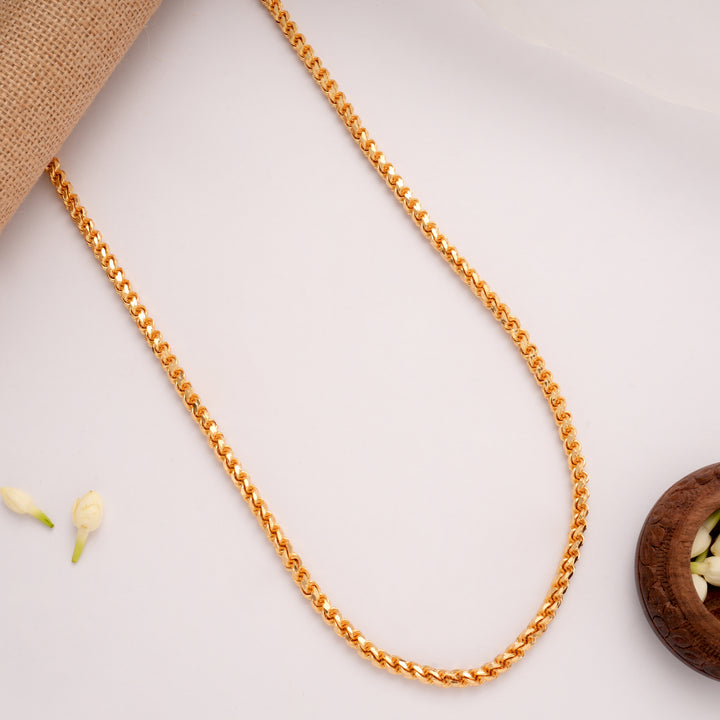 Bold Twisted Link Golden Chain