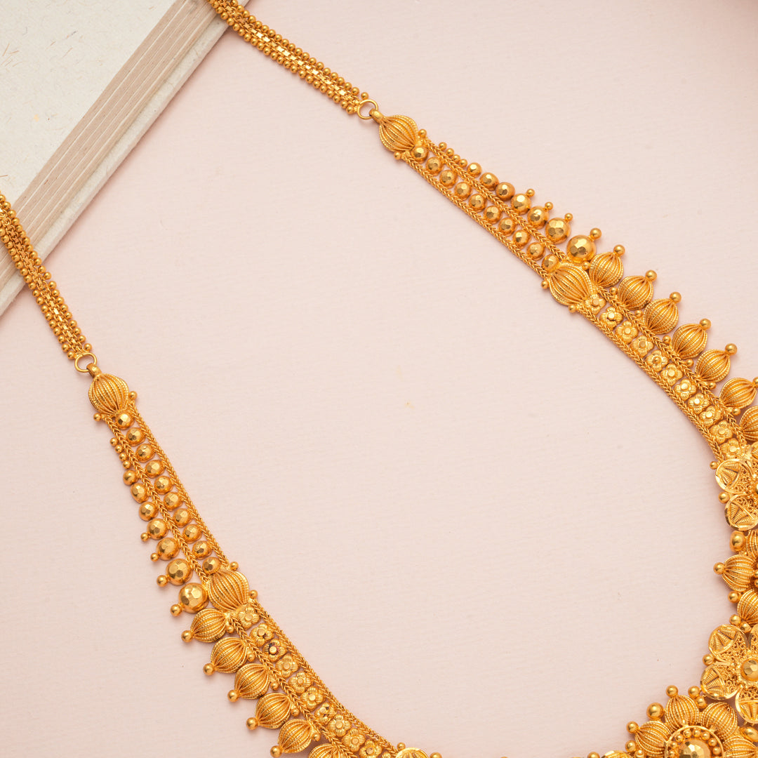 Designer Trendy Floral Gold Haram